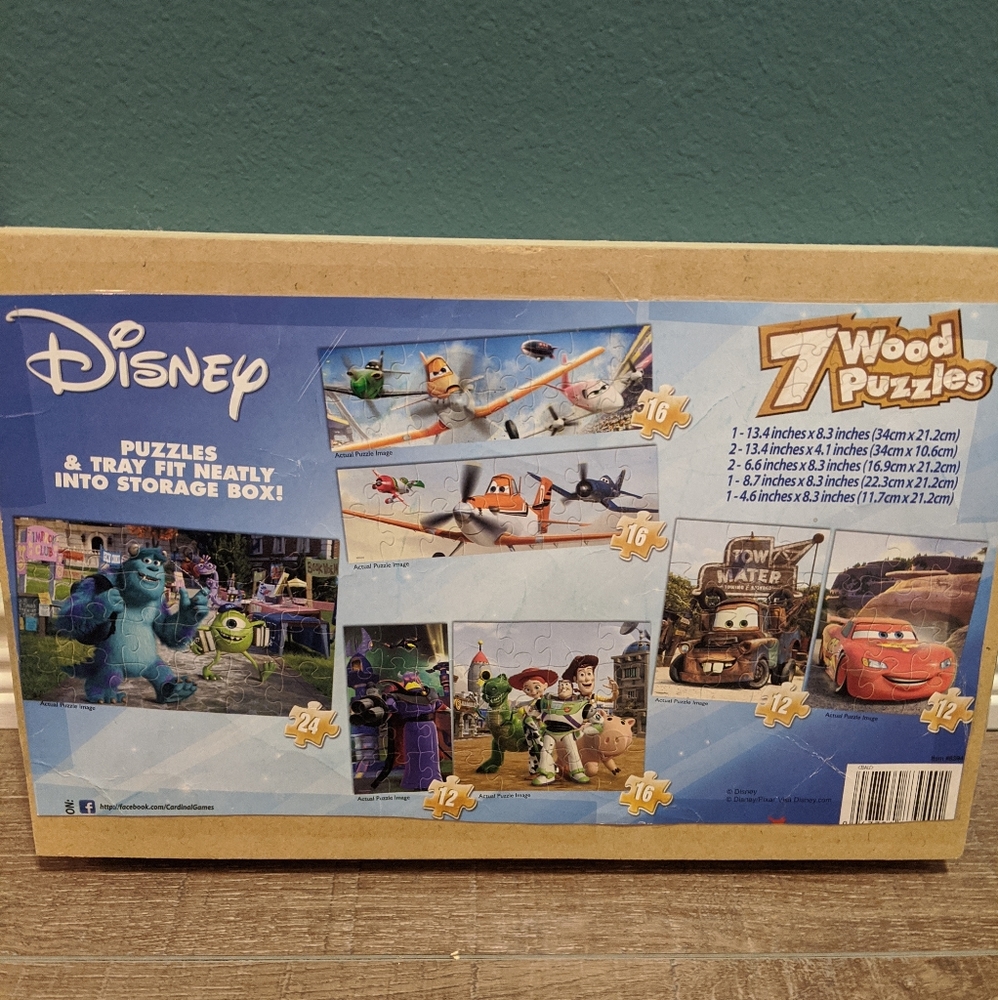 Wooden Puzzle Box - Disney Pixar